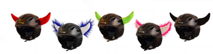 Hörner für den Skihelm